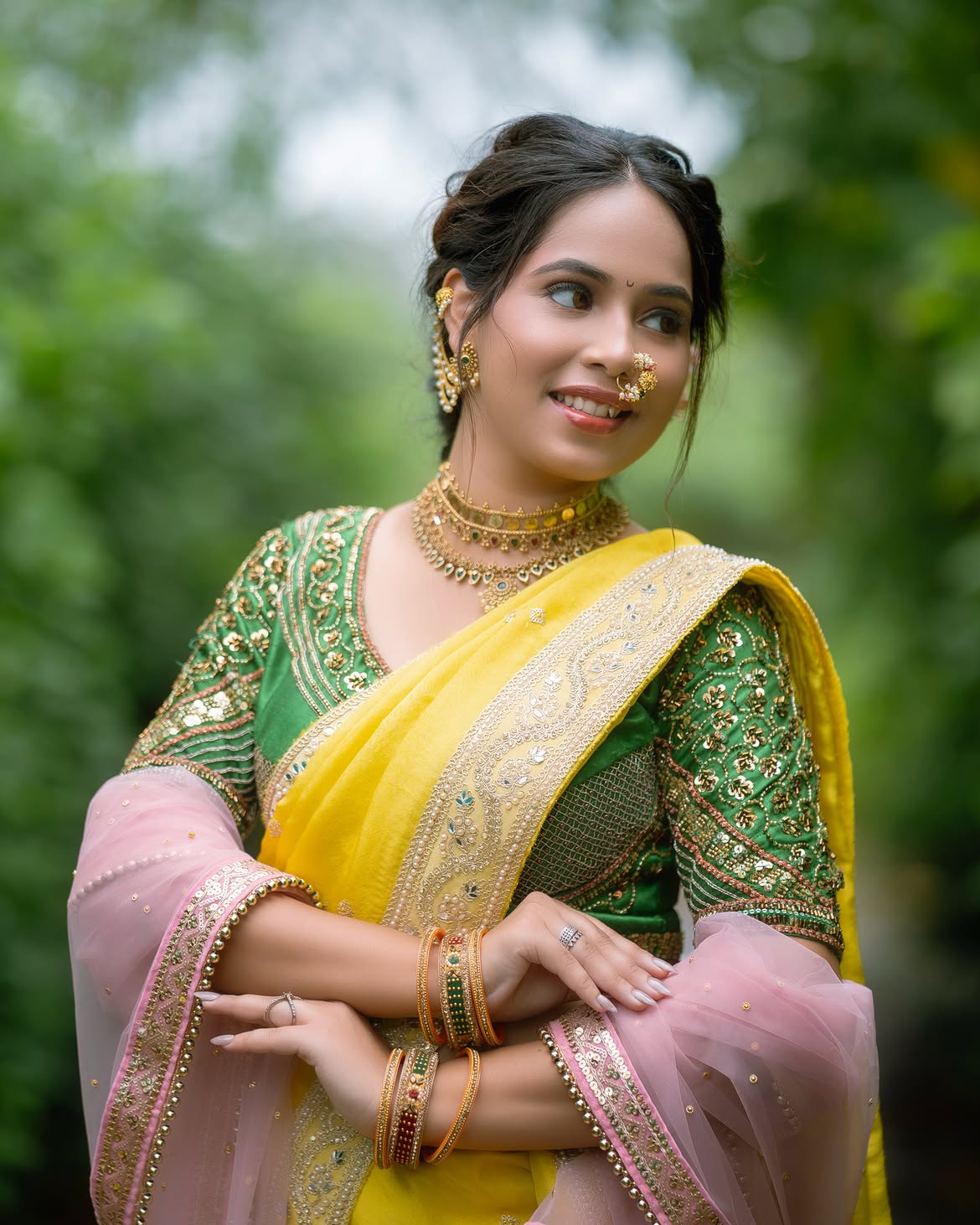 Haldi in the garden